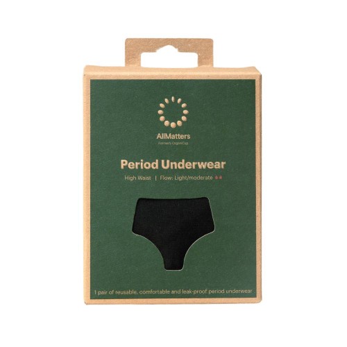 AllMatters Cueca Menstrual Cintura Alta para Fluxo Moderado Size XL